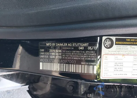 2014 Mercedes-Benz Cls 550 z USA, uszkodzony, nr VIN WDDLJ7DB8EA097003